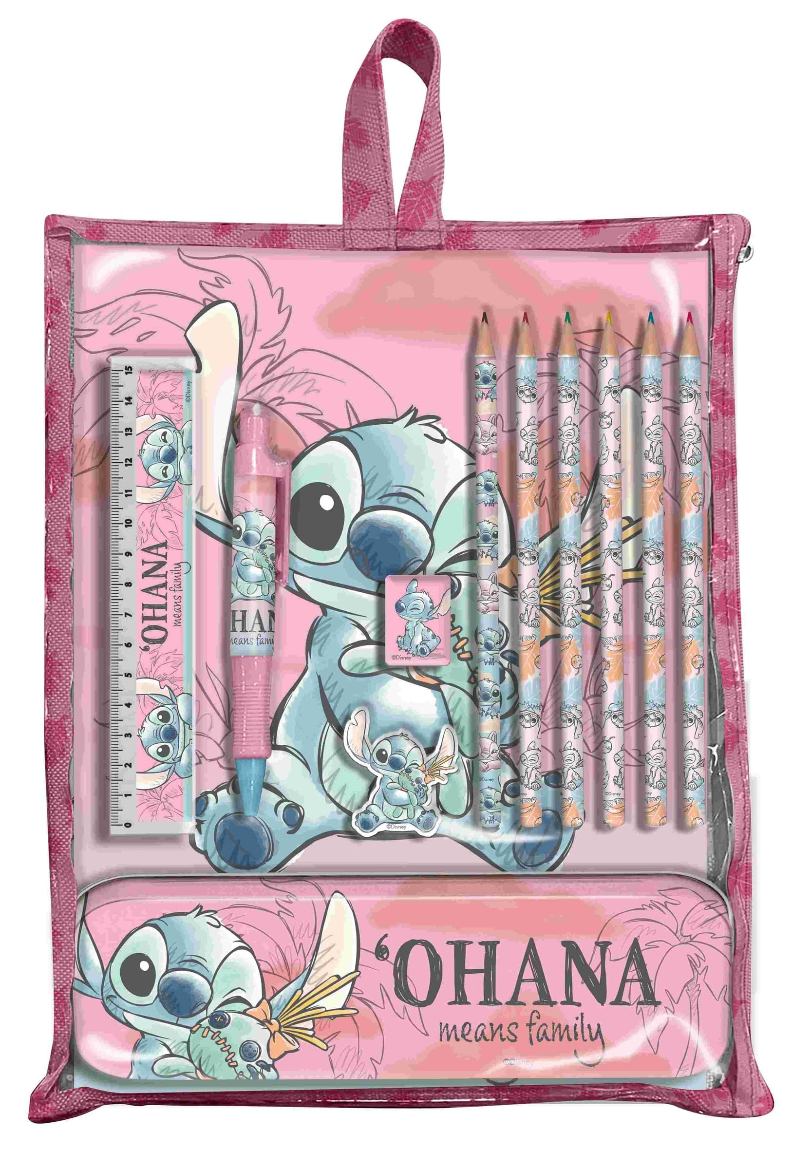 Kids Euroswan Zestaw piśmienniczy Stitch 12 elementów
