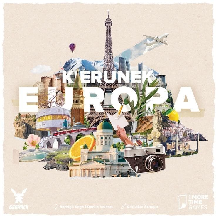 Kierunek Europa - Gra planszowa o podróżach po Europie dla 2-4 graczy 12+