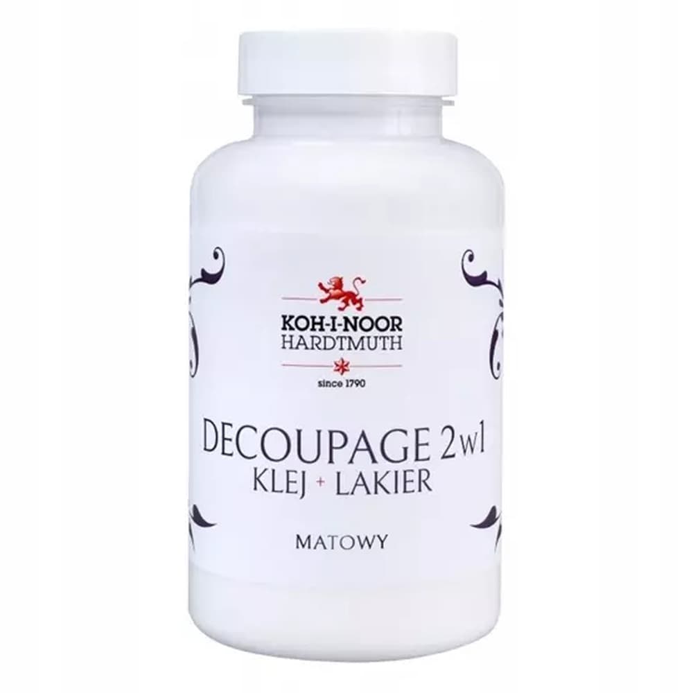 Koh-I-Noor Klej z lakierem do decoupage 200 ml - matowy