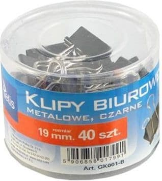 Klipsy biurowe 40 sztuk