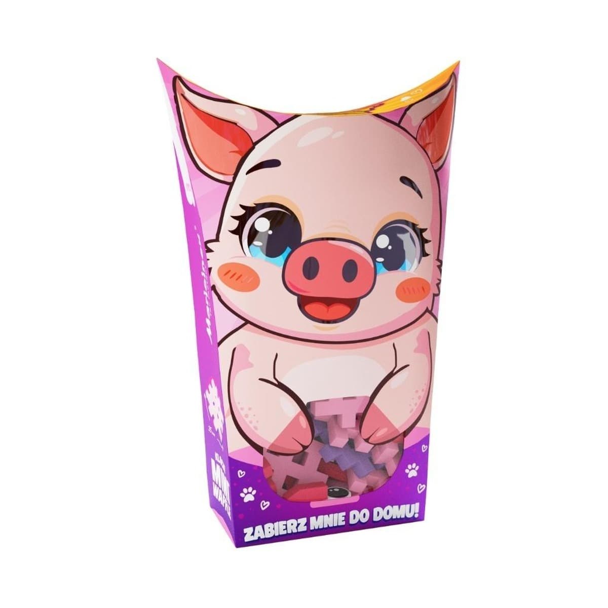 Klocki konstrukcyjne Mini Waffle Pocket Pets Świnka 25 elementów