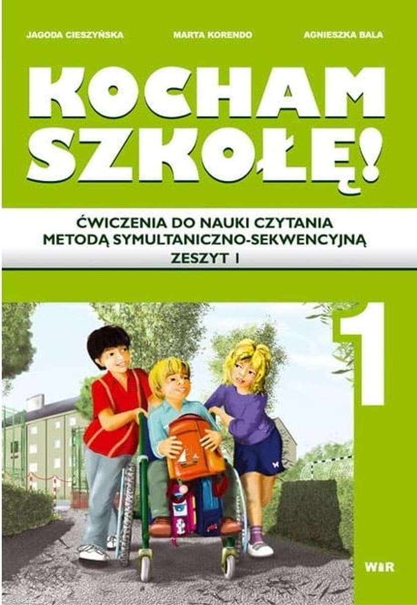 Kocham Szkołę Ćwiczenia 1 Zeszyt do Nauki Czytania - dla Dzieci