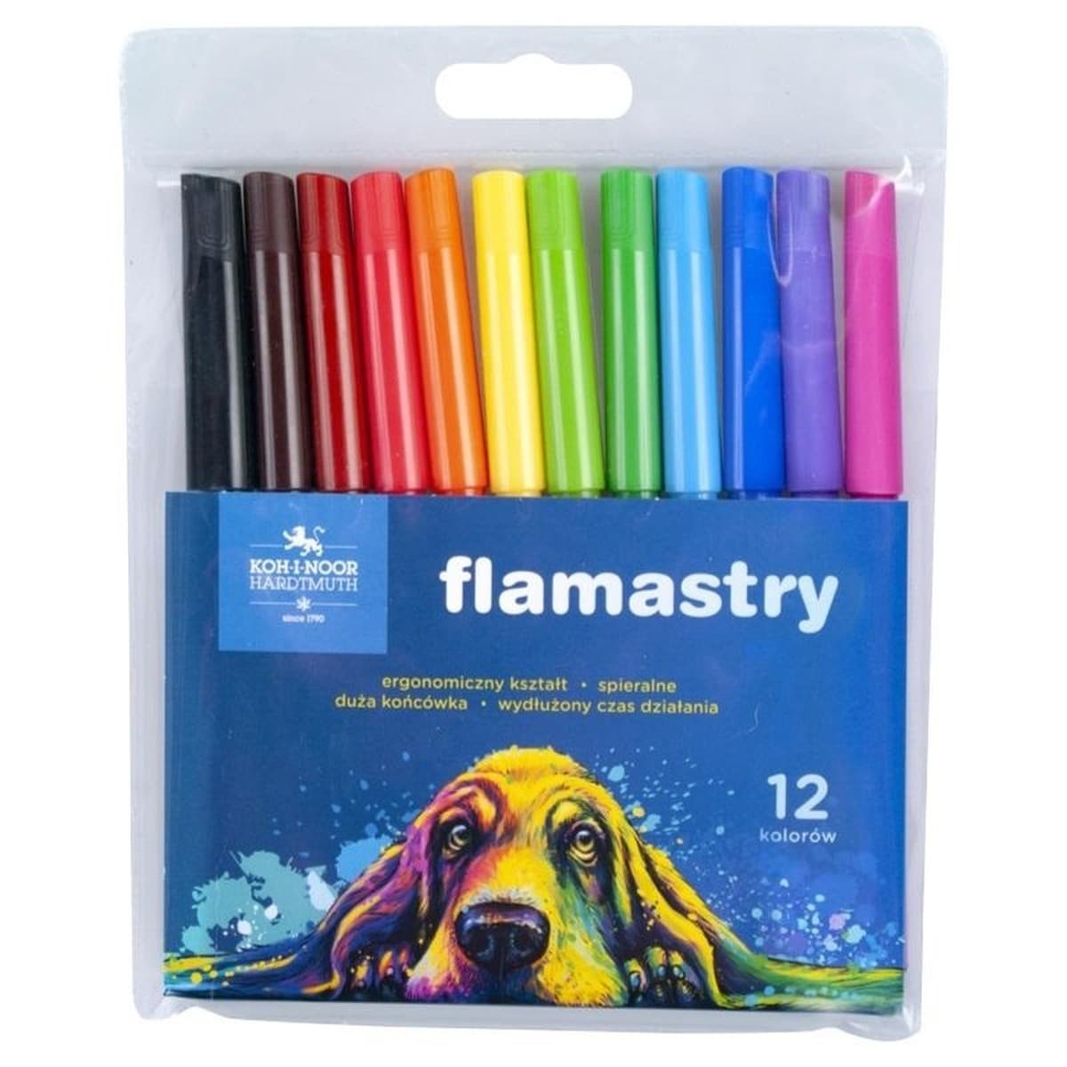 Koh-I-Noor Flamastry dwustronne 24 kolory