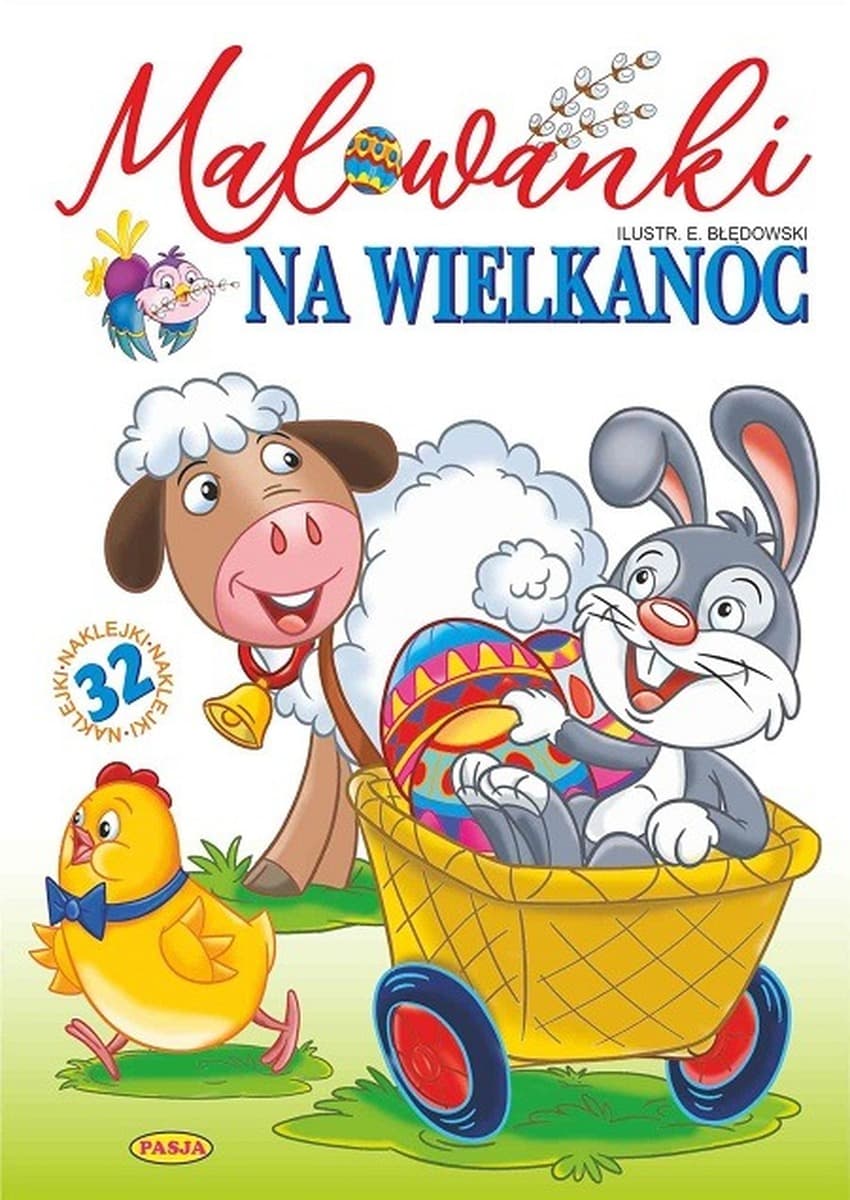 Kolorowanka A4 Wielkanoc z naklejkami 16 stron
