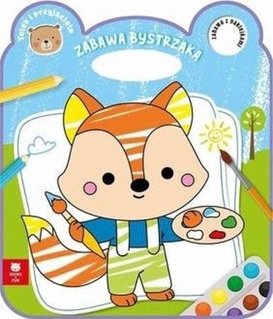 Kolorowanka dla dzieci Lisek Zabawa Bystrzaka