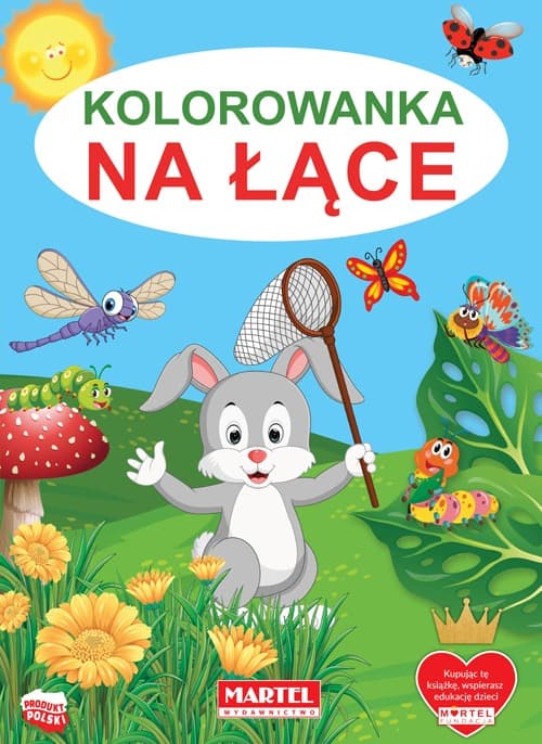 Kolorowanka dla dzieci Na łące, 32 strony
