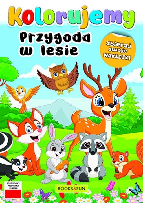Kolorowanka dla dzieci Przygoda w lesie