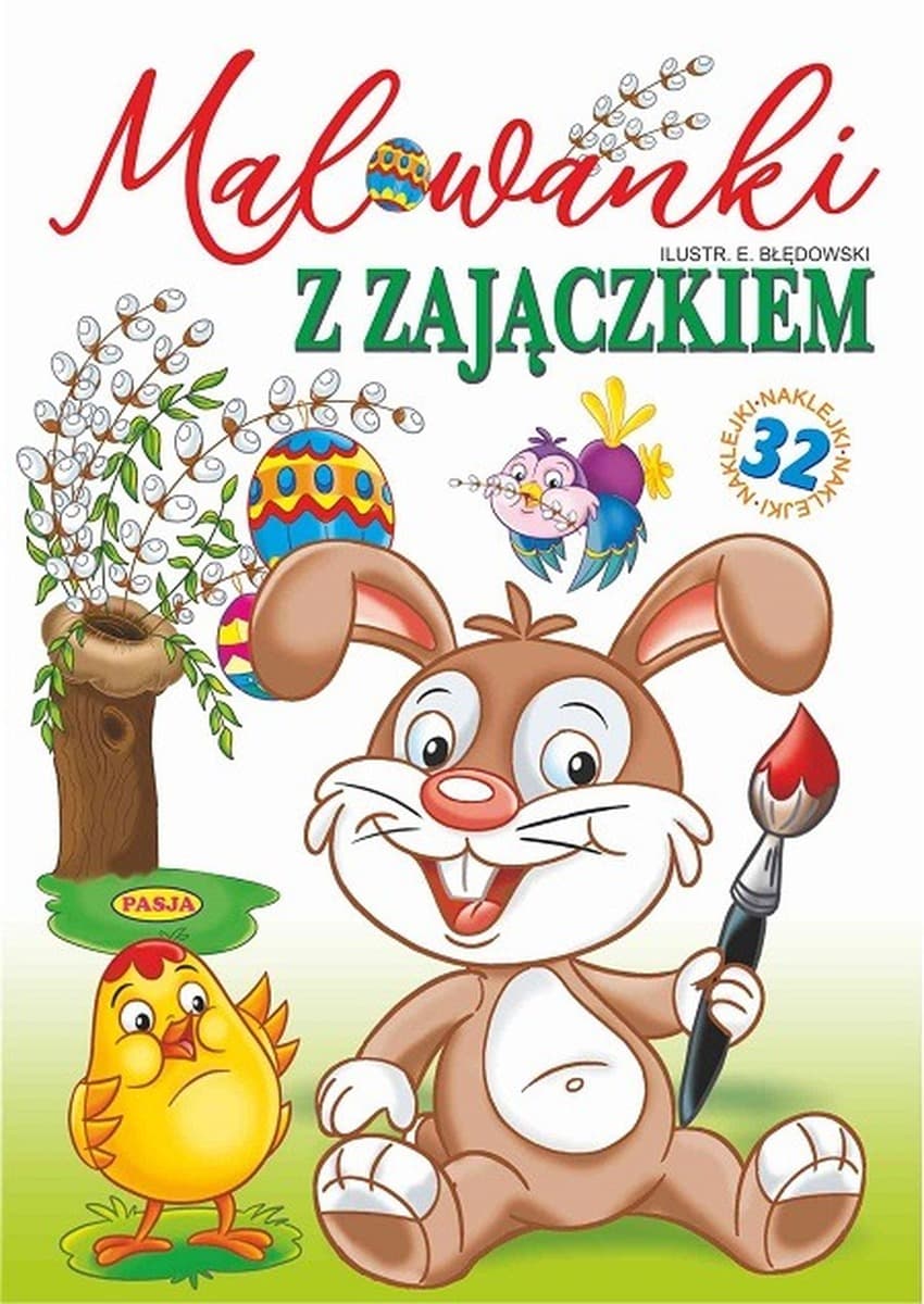 Kolorowanka dla dzieci z Zajączkiem