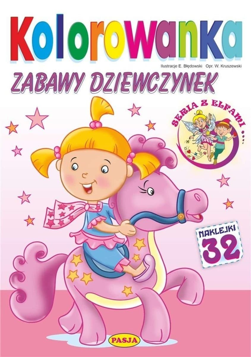 Kolorowanka dla dziewczynek z naklejkami