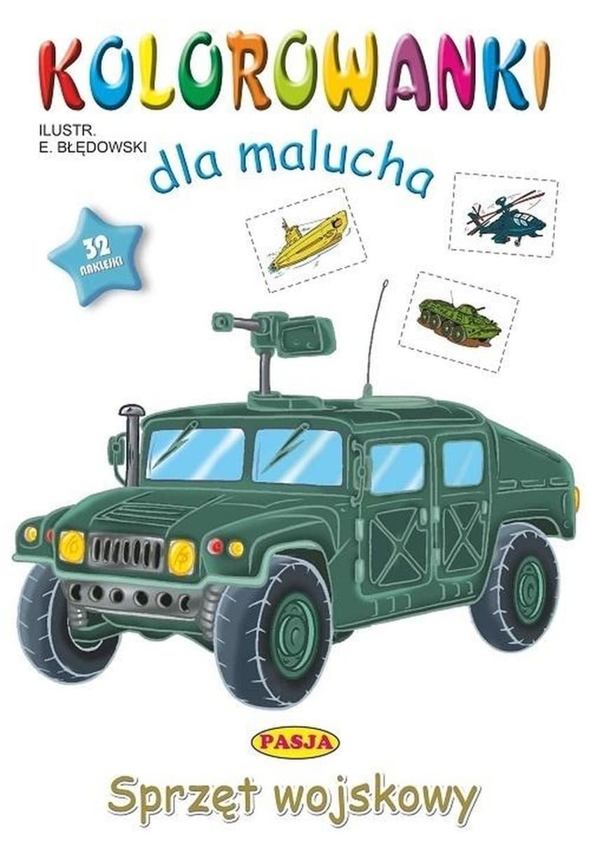 Kolorowanka dla najmłodszych z naklejkami