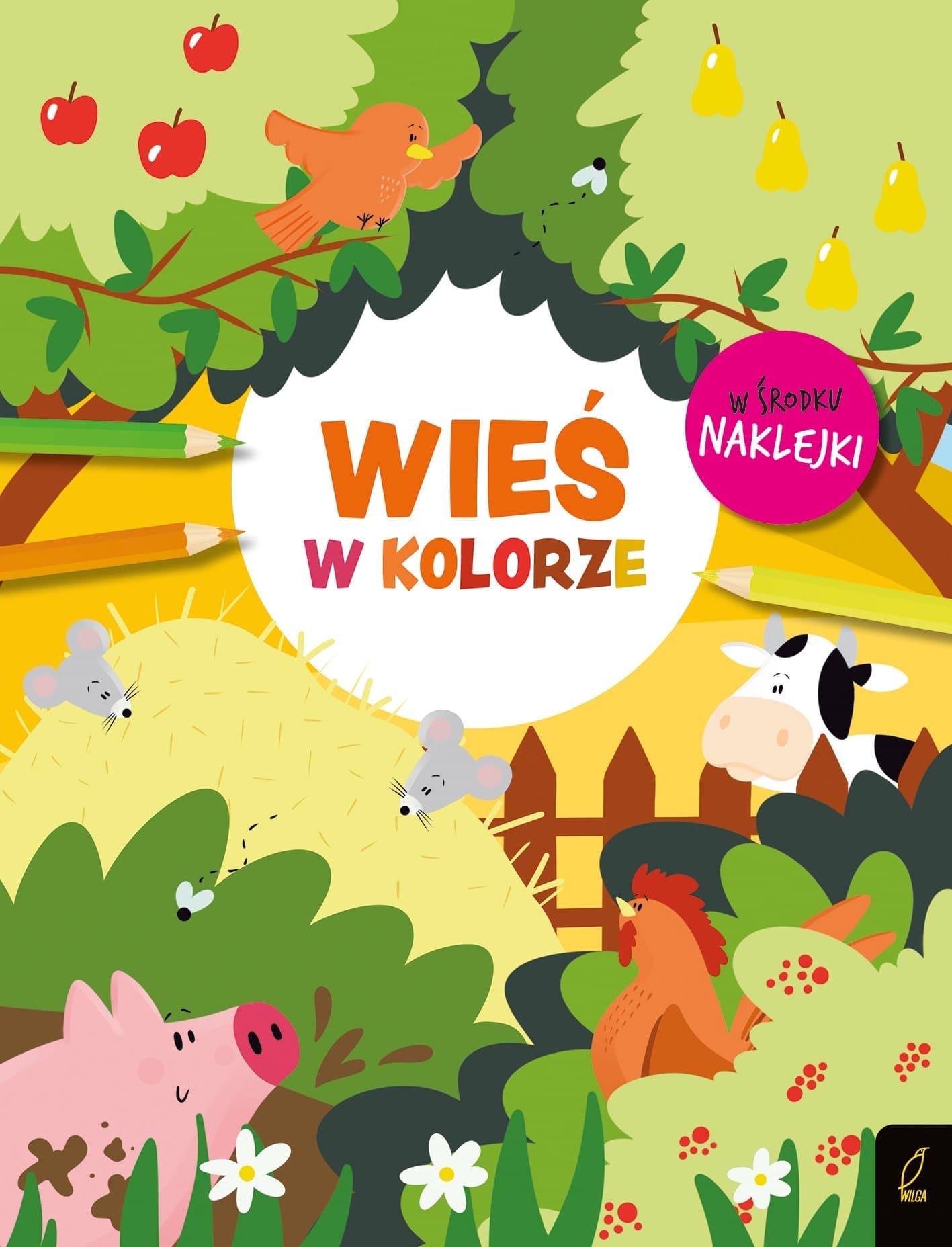 Kolorowanka edukacyjna Wieś w kolorze dla dzieci