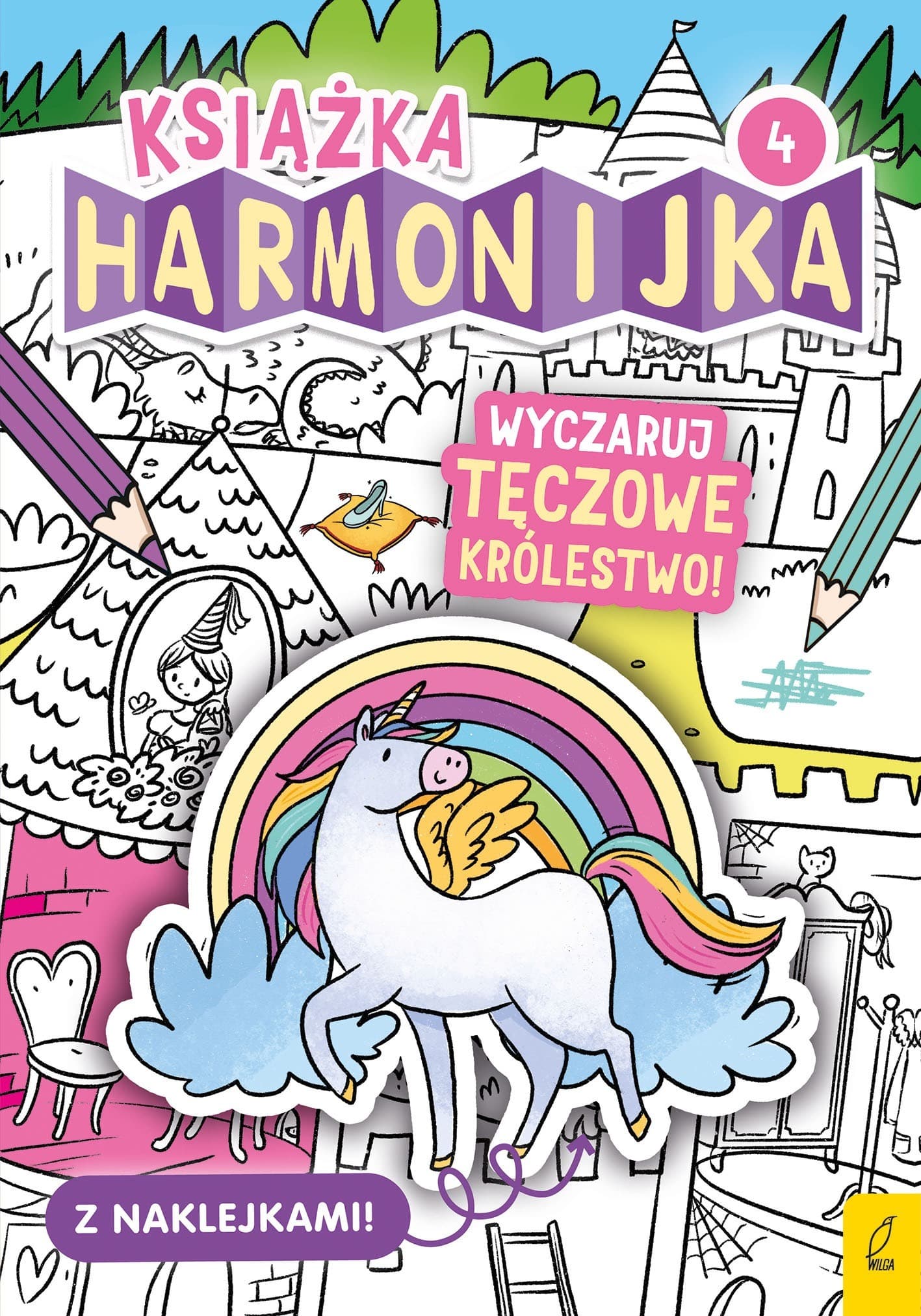 Kolorowanka edukacyjna Wyczaruj tęczowe królestwo część 4