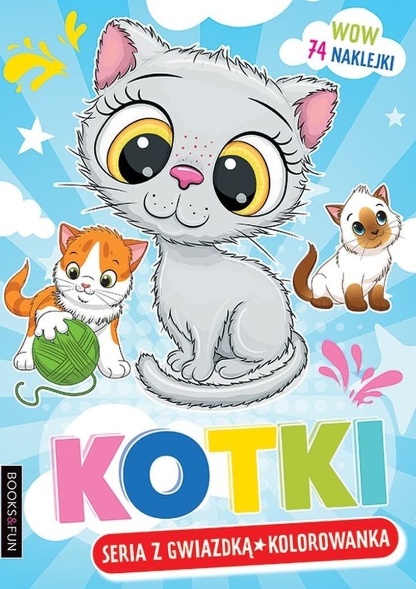 Kolorowanka Kotki dla dzieci 16 stron