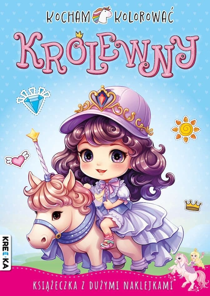 Kolorowanka Królewny dla dzieci Kocham Kolorować