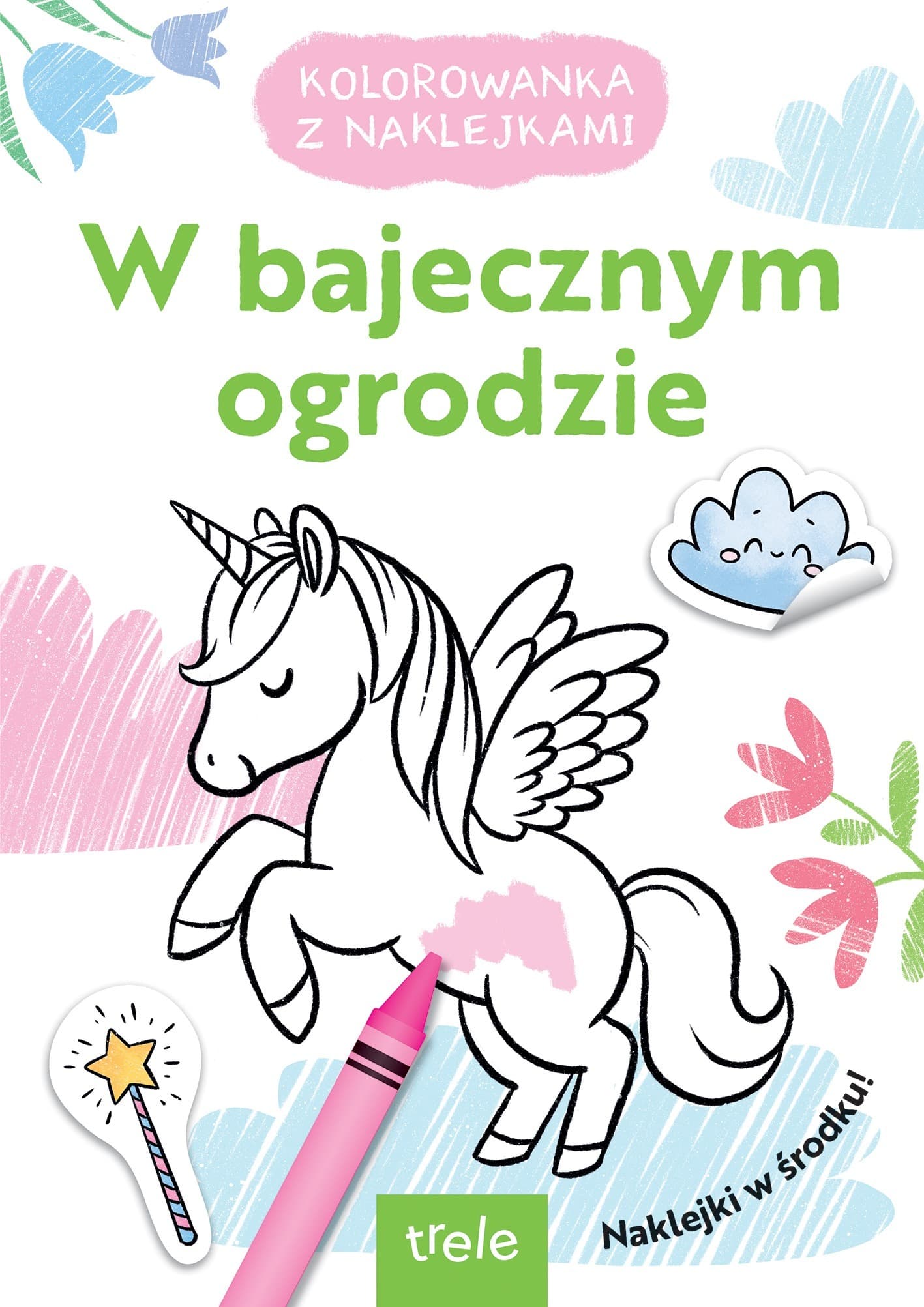 Kolorowanka W bajecznym ogrodzie z naklejkami