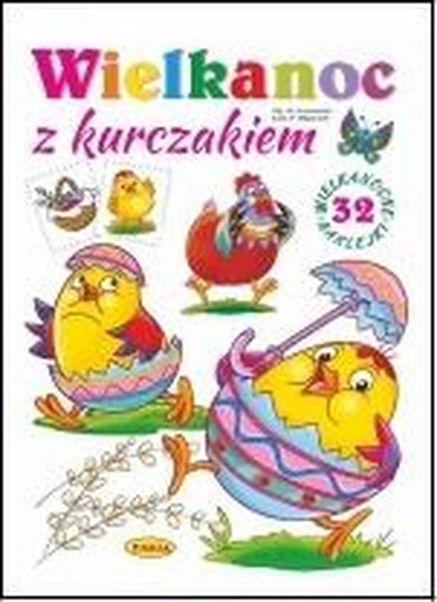 Kolorowanka Wielkanocna A4 z kurczakiem - z naklejkami