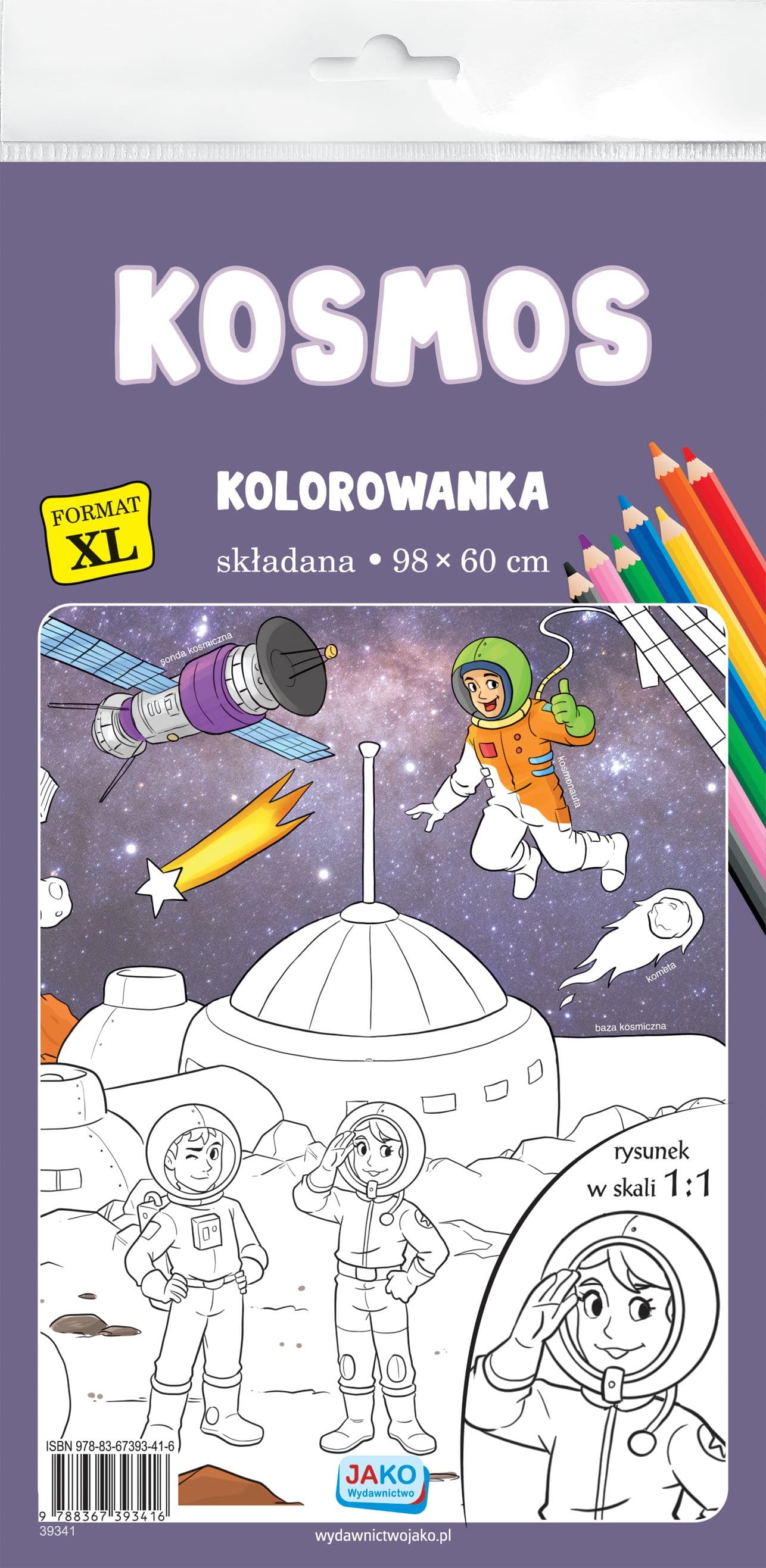 Kolorowanka XL Kosmos praca zbiorowa dla dzieci