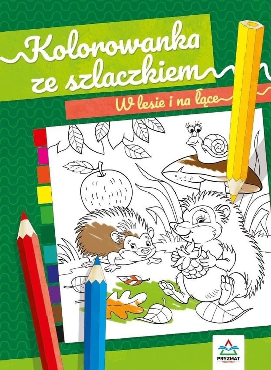 Kolorowanka ze szlaczkami W lesie i na łące Natalia Logvanova