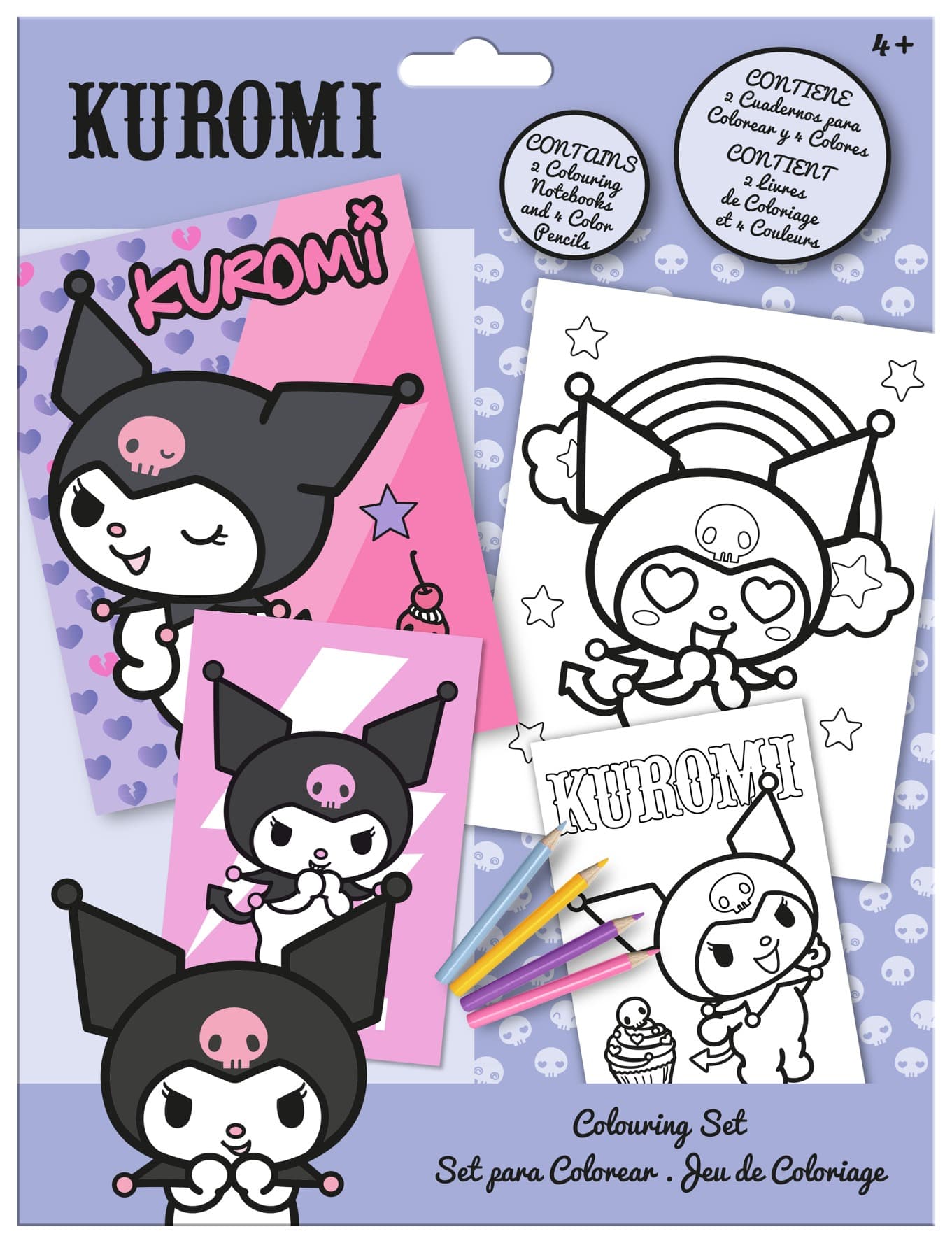 Kolorowanki Kuromi z kredkami KU00019