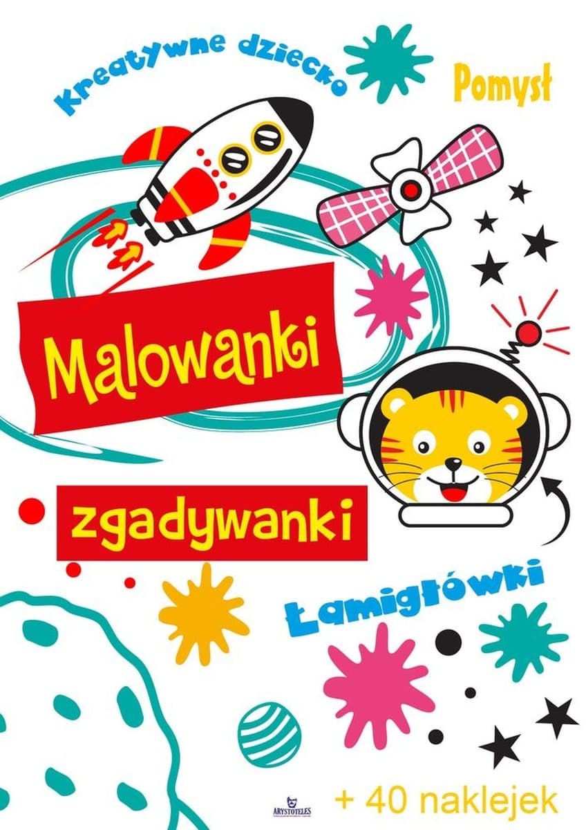 Kolorowanki Zgadywanki Kreatywne dla Dzieci z Naklejkami
