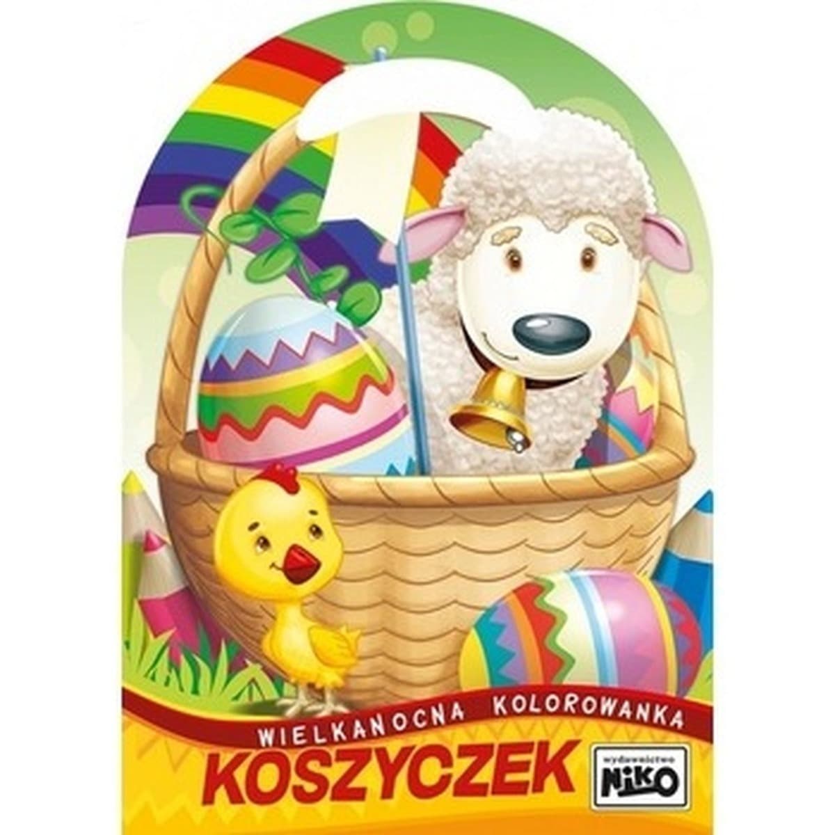 Koszyczki wielkanocne - kolorowanka