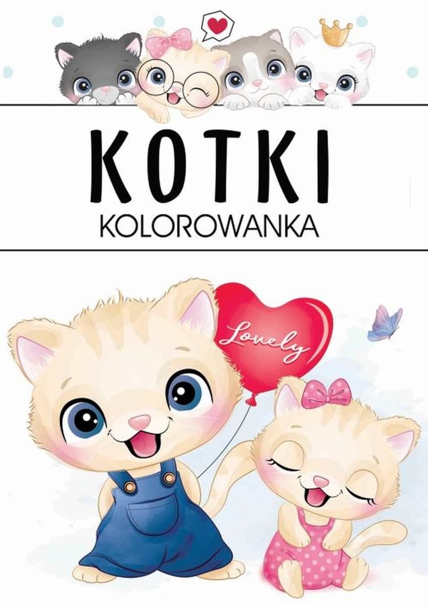 Kotki. Kolorowanka dla dzieci