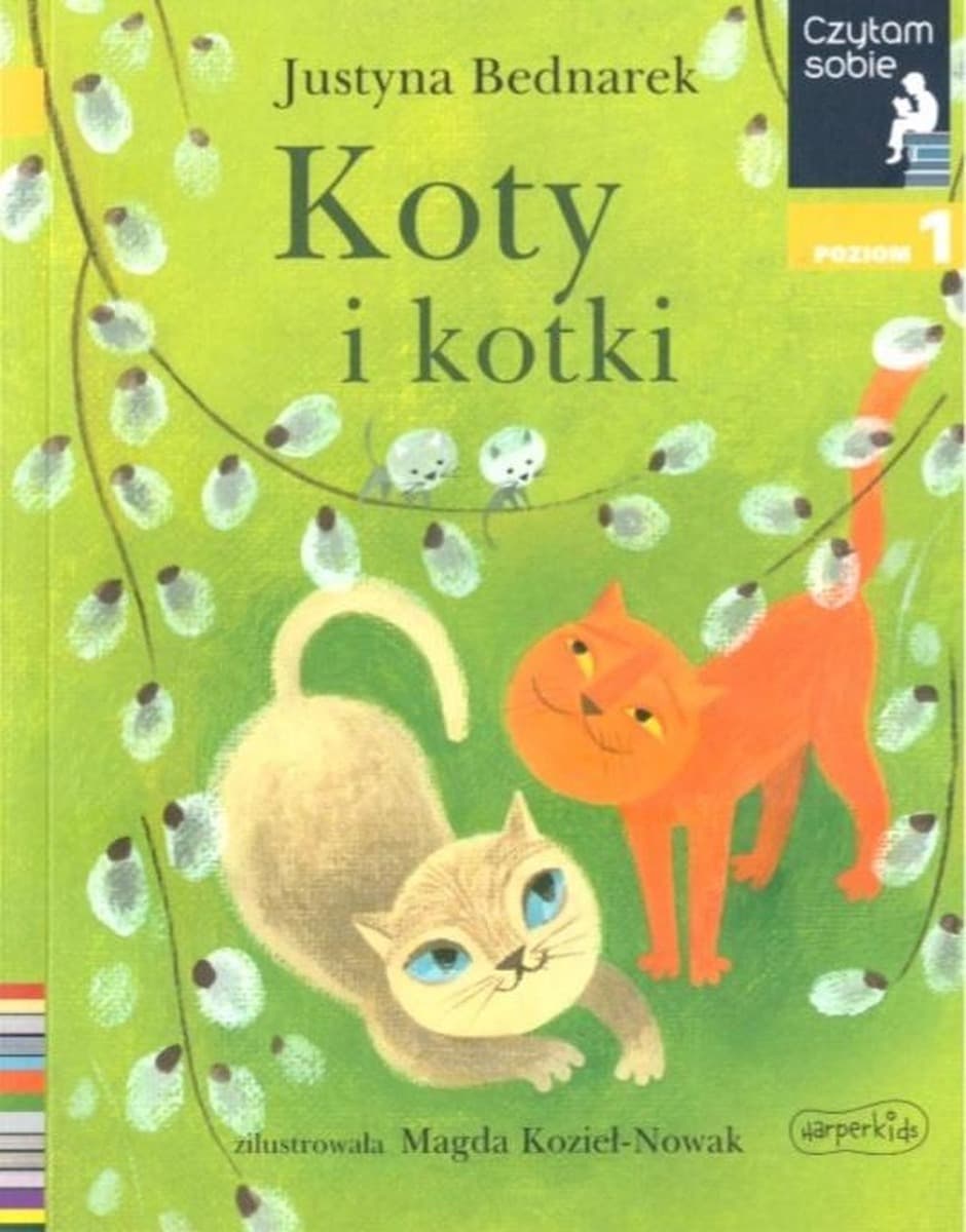 Koty i kotki. Czytam sobie. Poziom 1