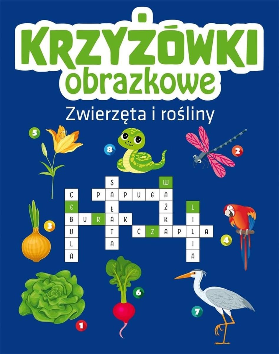 Krzyżówki obrazkowe dla dzieci Zwierzęta i rośliny - Wydawnictwo Ibis