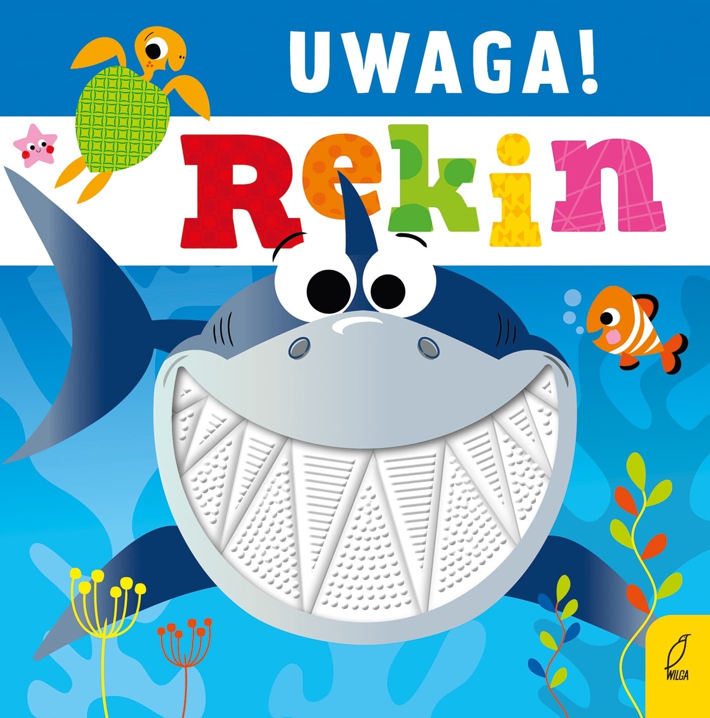 Książeczka dotykowa Uwaga! Rekin dla dzieci