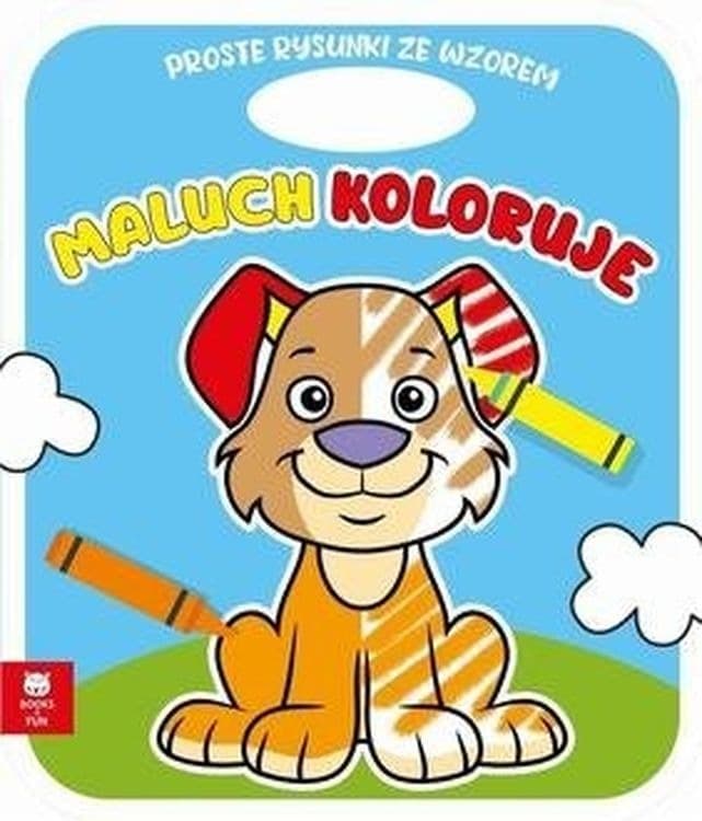 Książeczka Edukacyjna Piesek Seria Maluszka Pół na Pół dla Dzieci