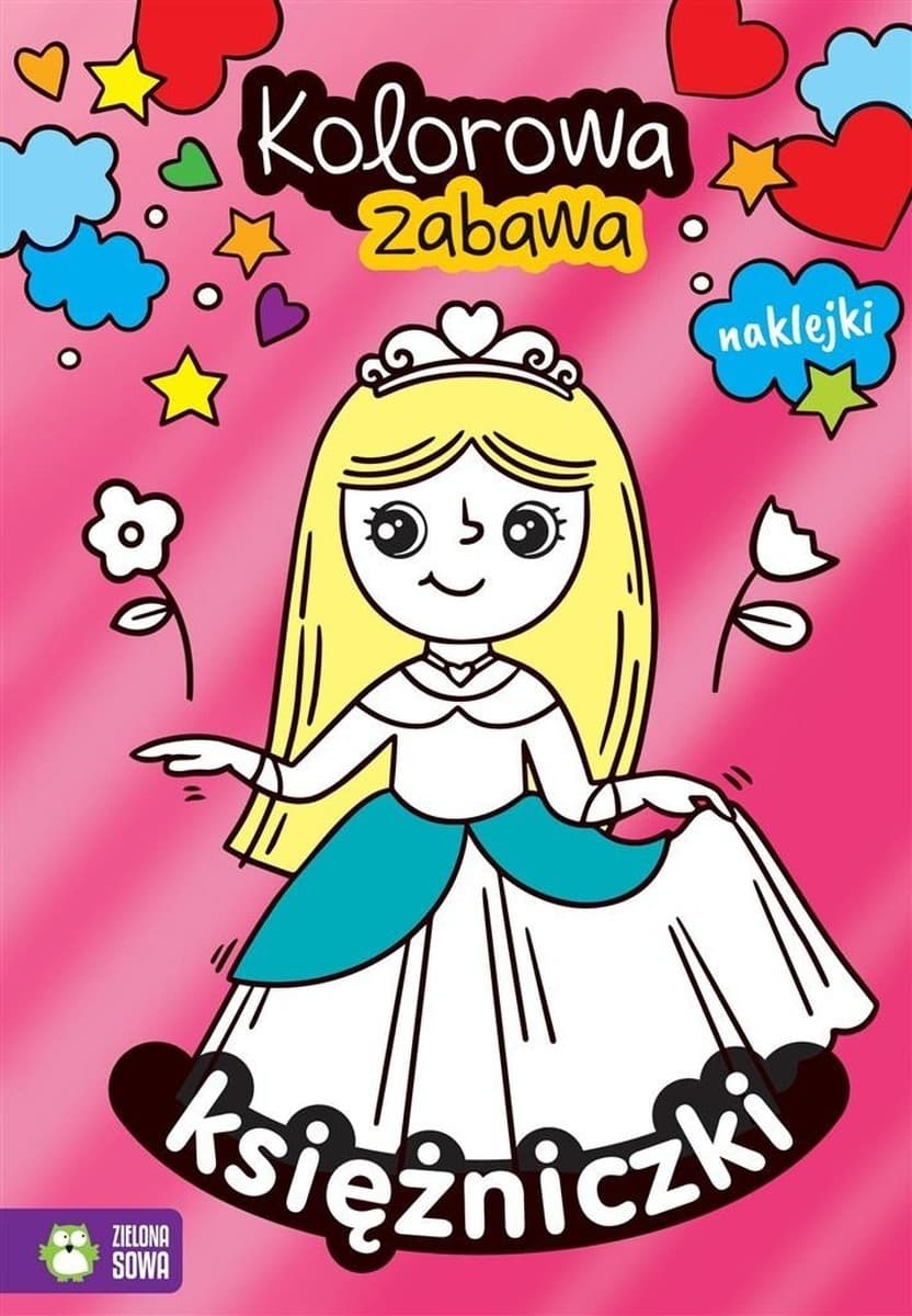 Książeczka kolorowanka Księżniczki Kolorowa zabawa dla dzieci