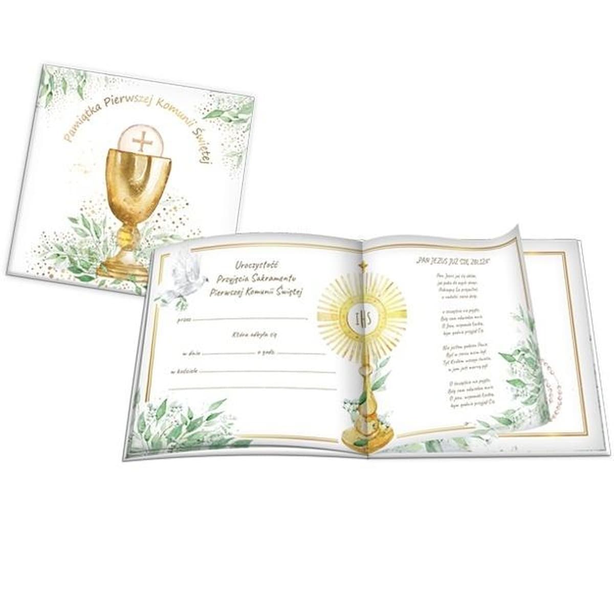 Książeczka Pamiątka Pierwszej Komunii Świętej Eucharystia