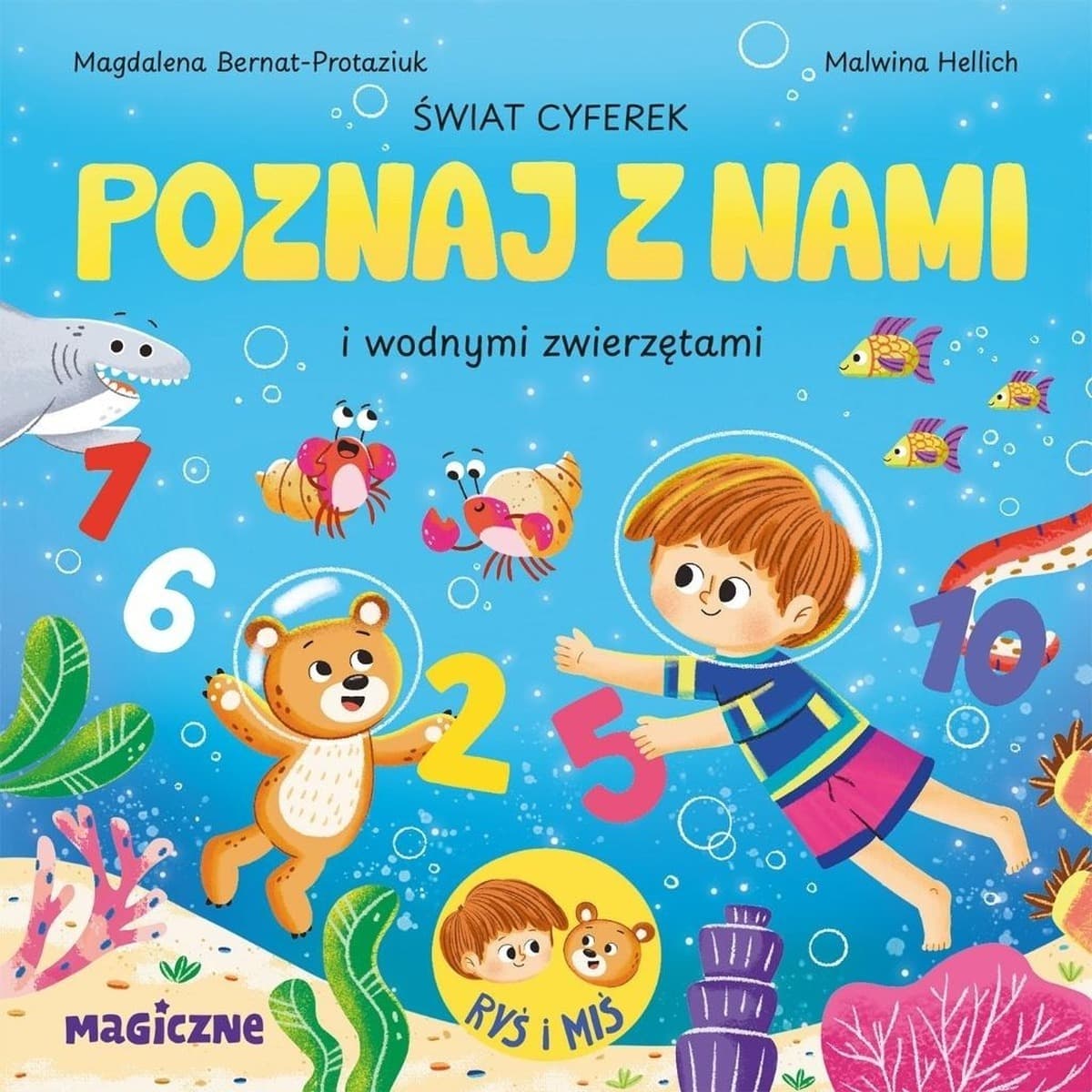 Książka dla dzieci Świat cyferek poznaj z nami i morskimi...