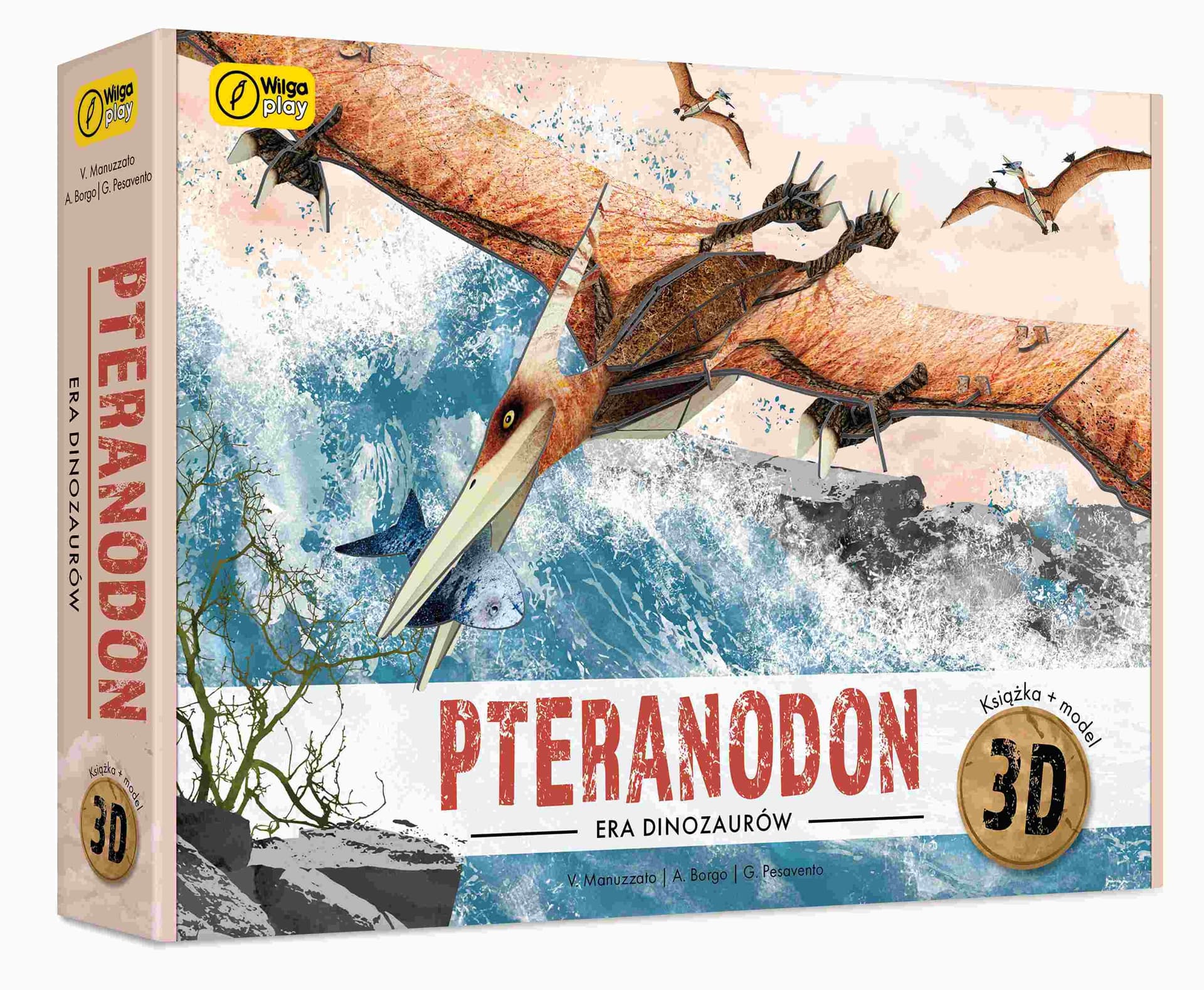 Książka i puzzle 3D Era Dinozaurów Pteranodon