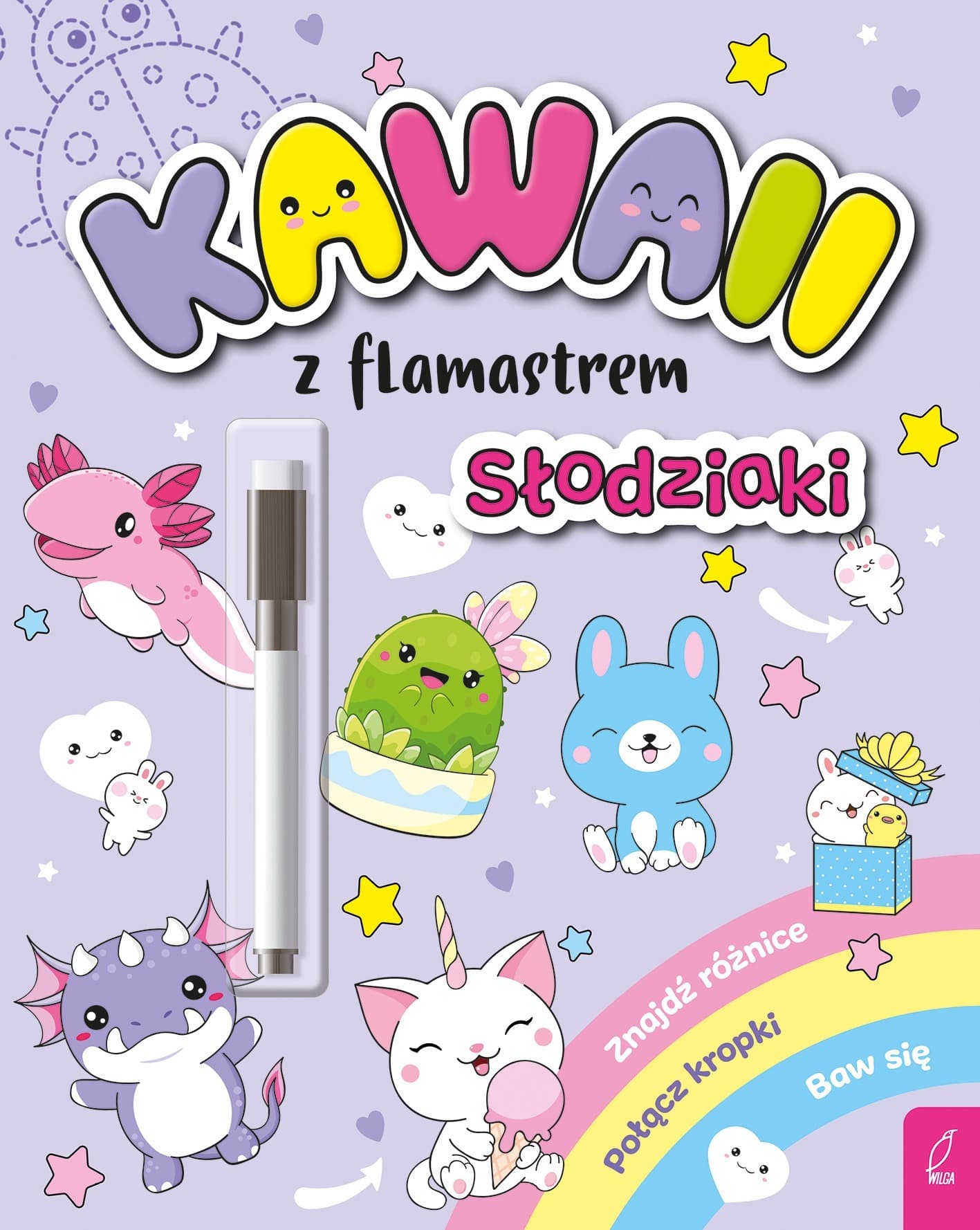 Książka Kawaii Słodziaki do rysowania i zabawy z flamastrem