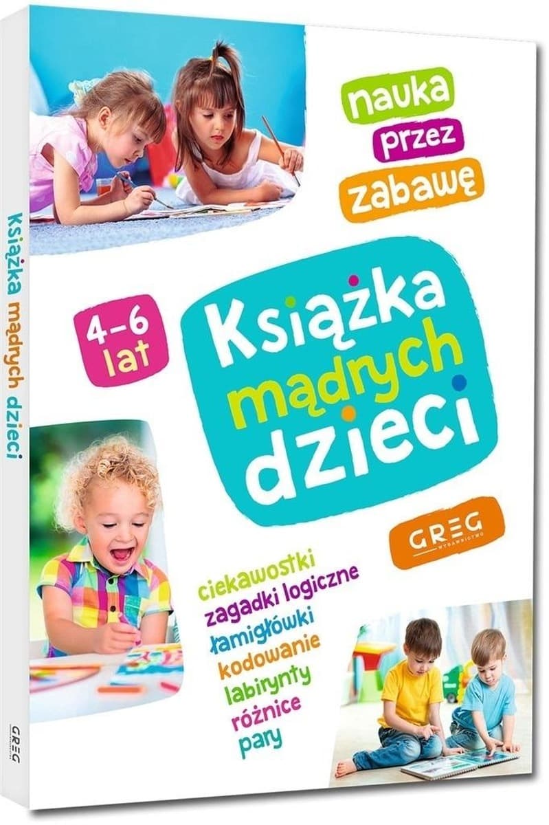 Książka pełna zagadek i łamigłówek dla dzieci