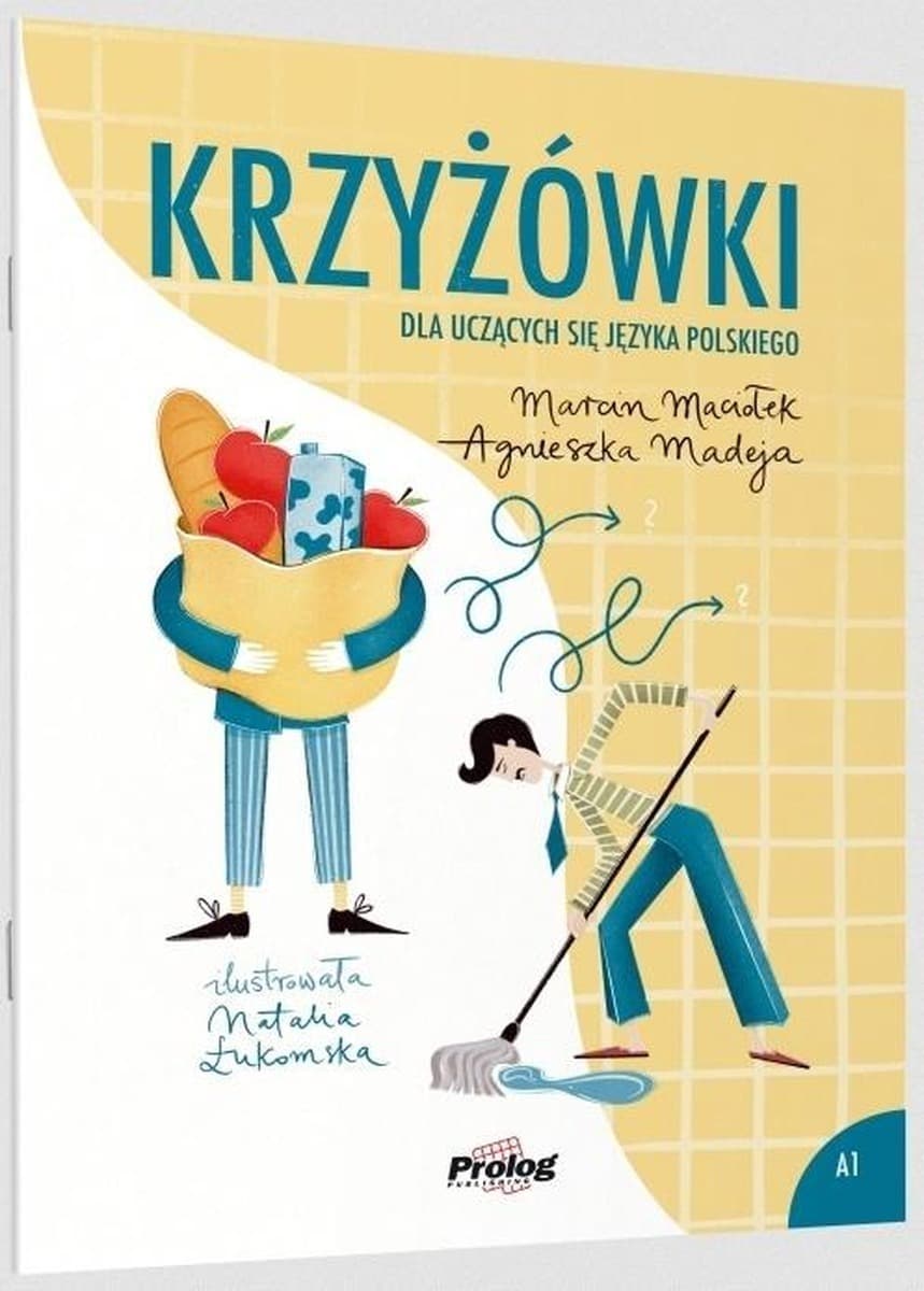Książka z krzyżówkami do nauki języka polskiego dla początkujących