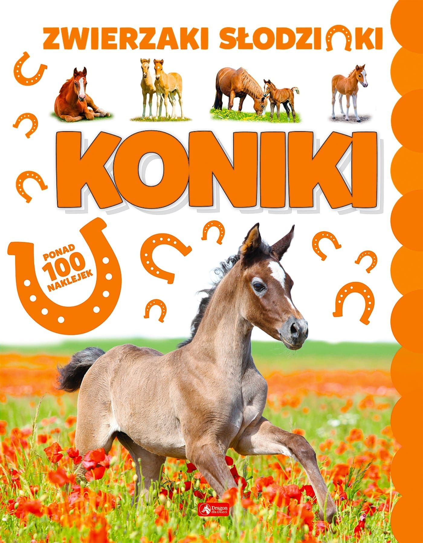 Książka z naklejkami Koniki praca zbiorowa