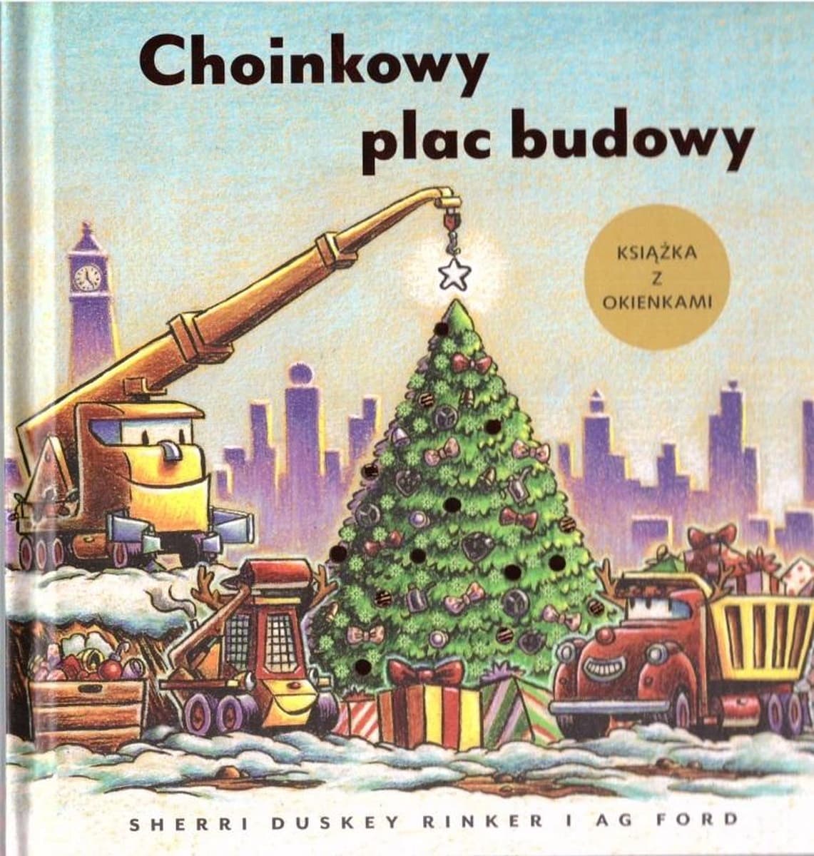 Książka z okienkami Choinkowy plac budowy