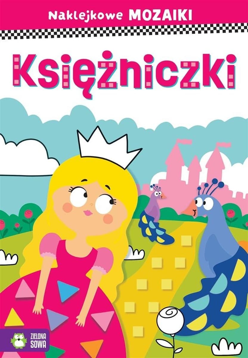 Księżniczki Naklejkowe Mozaiki dla Dzieci