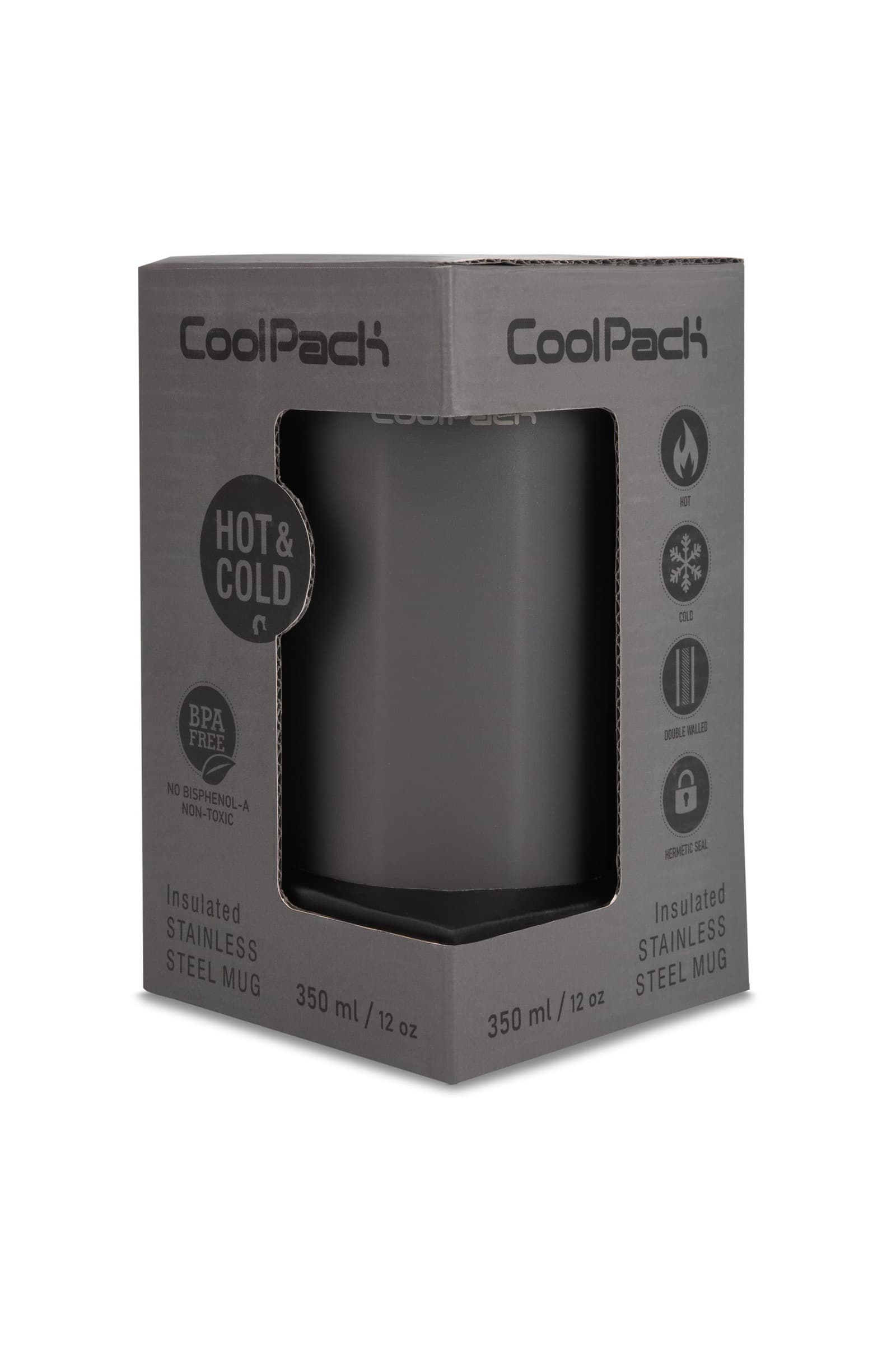 Kubek termiczny 350ml Coolpack Coffee Mug Tom Dark Grey