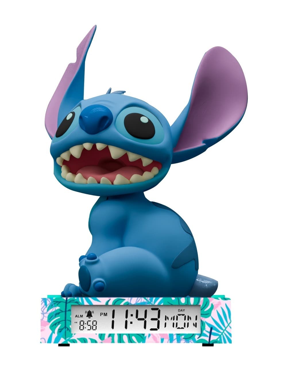 Lampka 3D z budzikiem Stitch