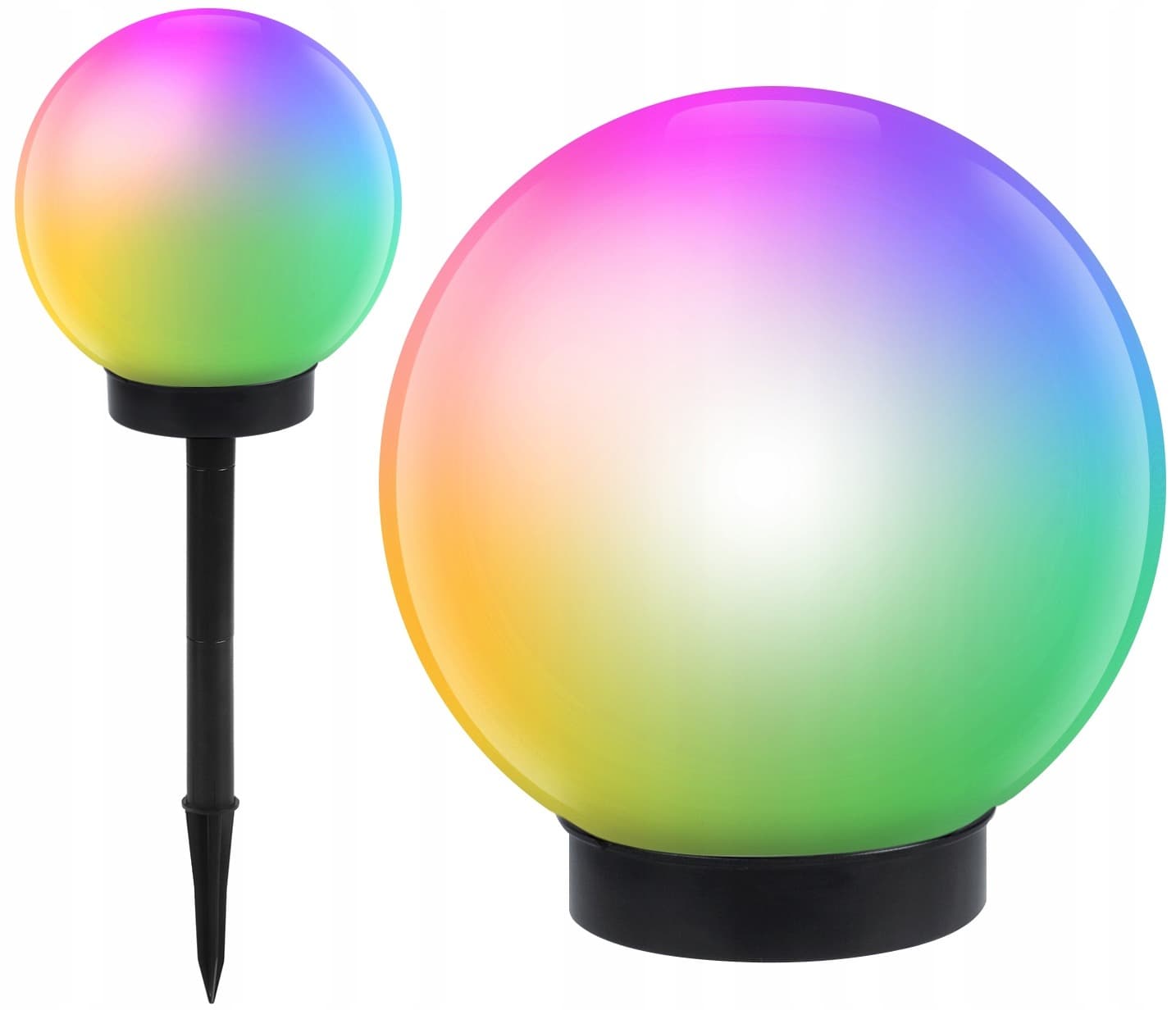 Lampka Solarna Kula 30cm RGB