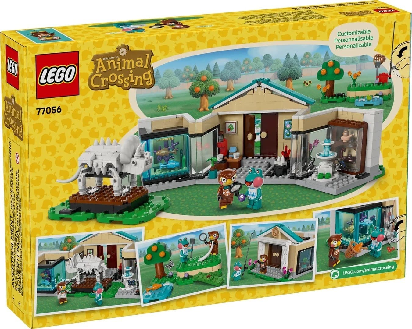 LEGO Animal Crossing Blathers i kolekcja eksponatów muzealnych