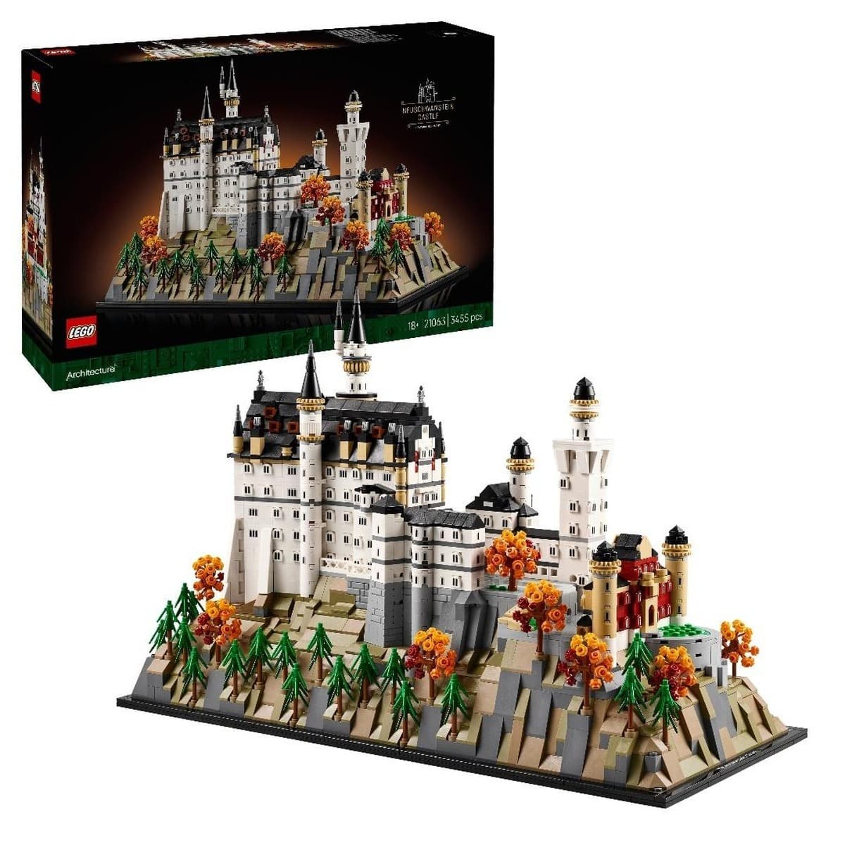 LEGO Architecture Zamek Neuschwanstein Model Kolekcjonerski 3455 elementów