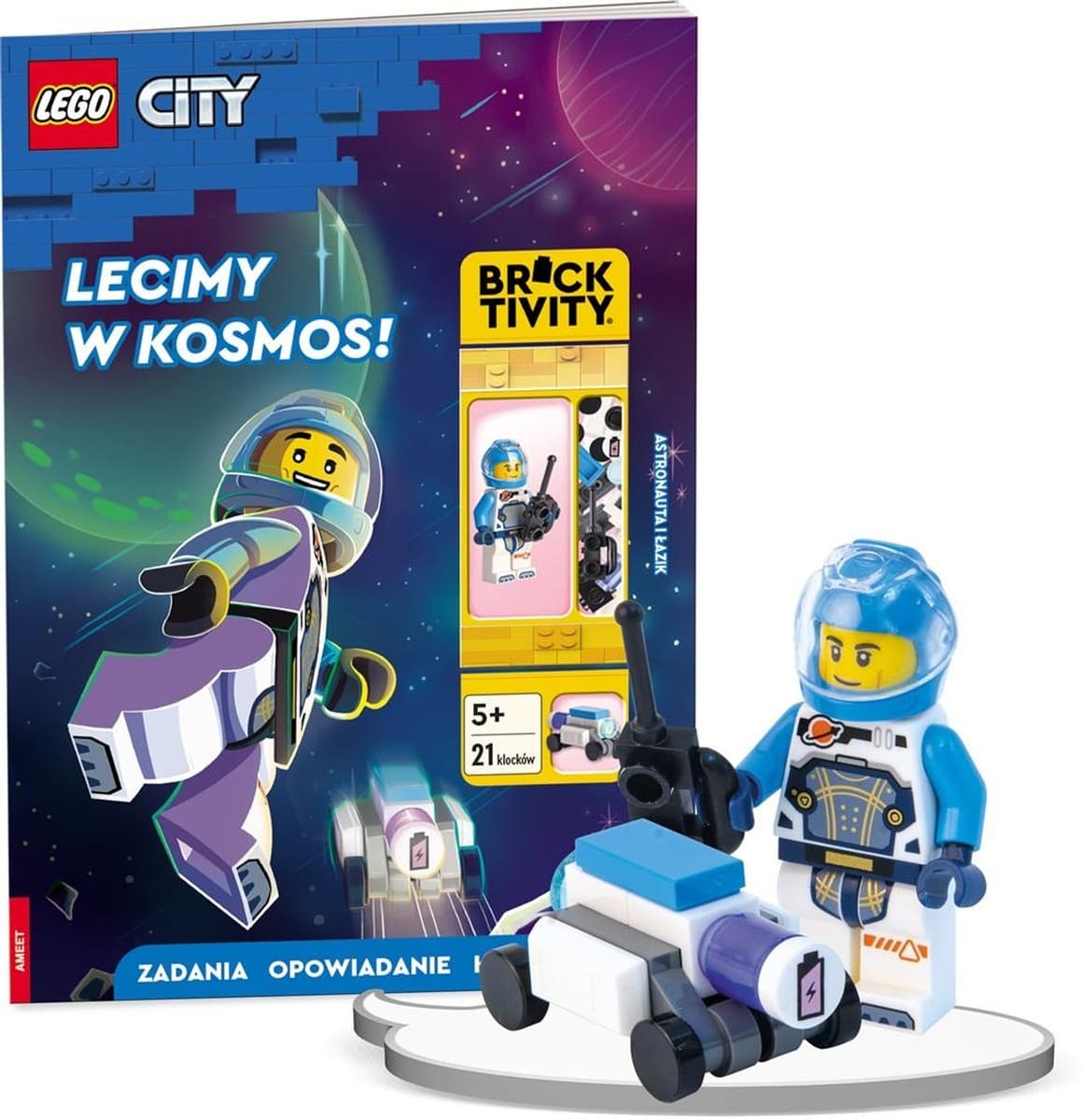 Lego City Lecimy w Kosmos! Książka z Minifigurką i Łazikiem