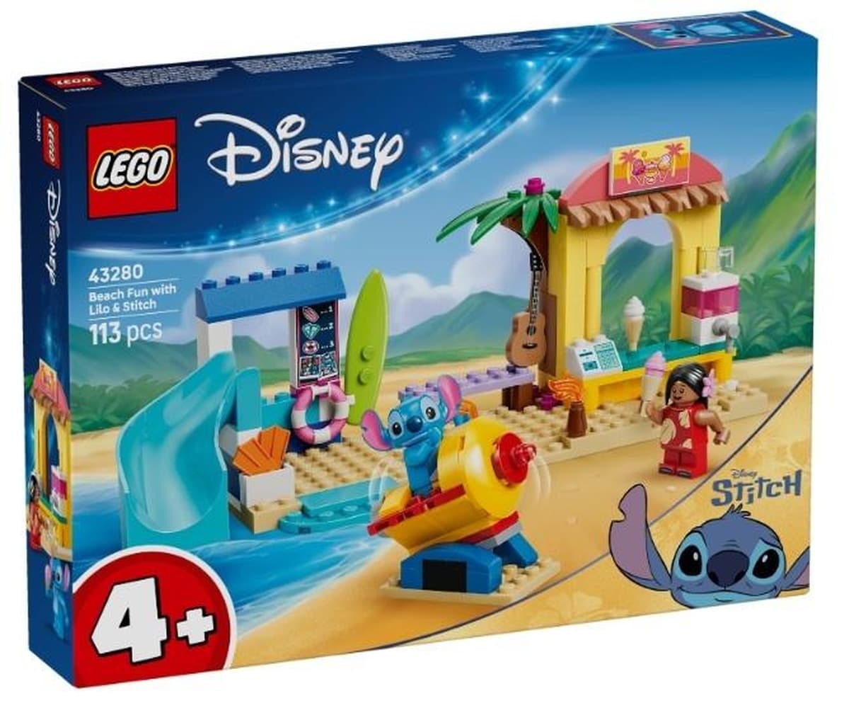 LEGO Disney 43280 - Zabawa na plaży z Lilo i Stitchem