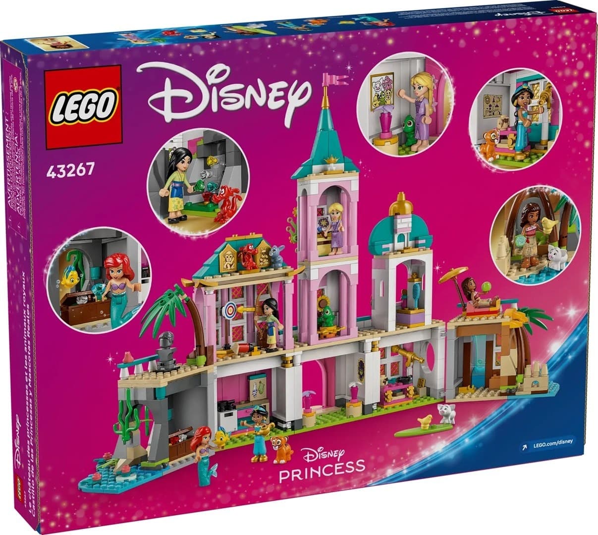 LEGO Disney Princess Zamek księżniczek i królewskie zwierzaki zestaw konstrukcyjny 787 elementów