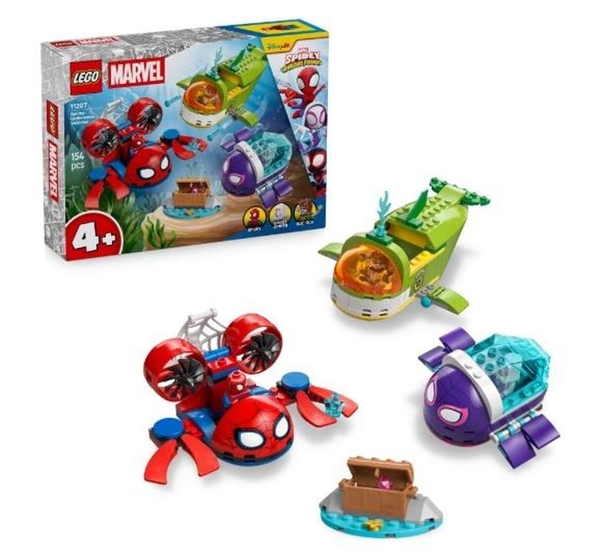 LEGO Marvel Spidey Podwodne Pojazdy dla Dzieci 4+