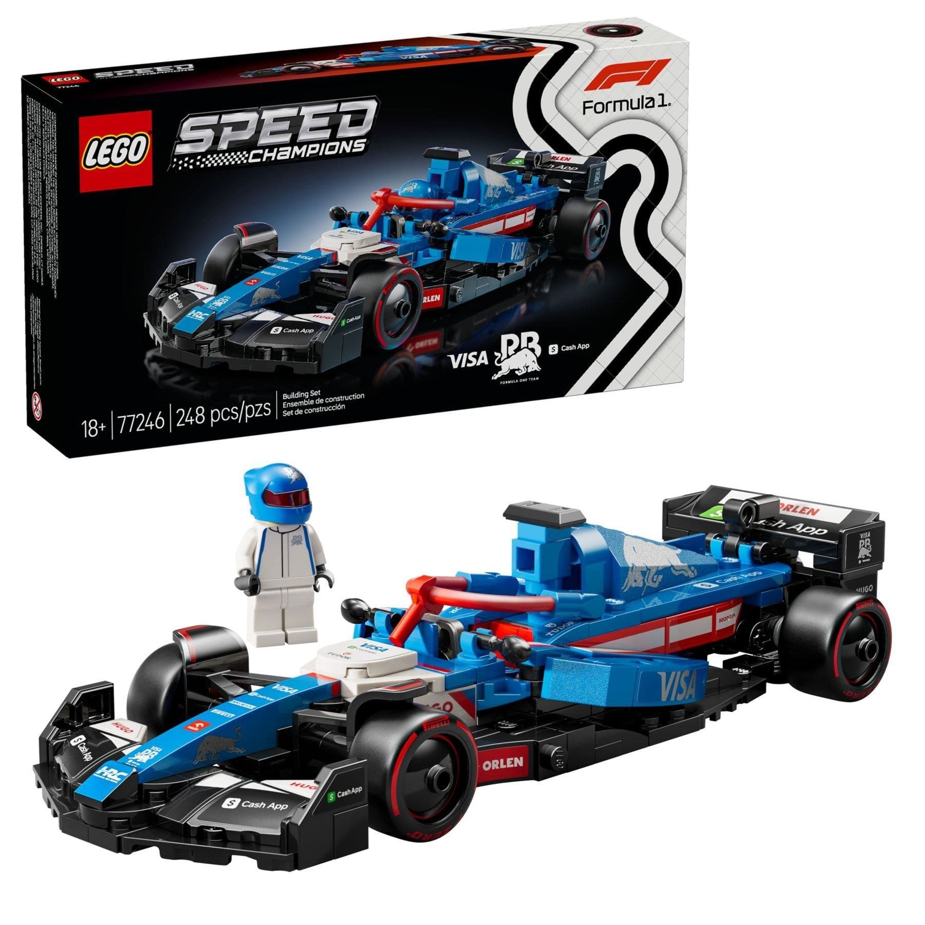 LEGO Speed Champions Bolid F1 Visa Cash App RB VCARB 01